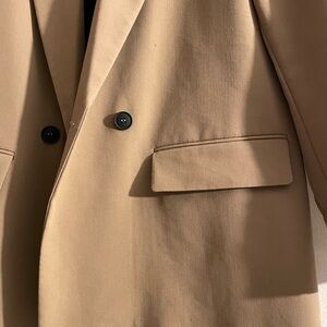 Zara Camel Blazer with Black Lining